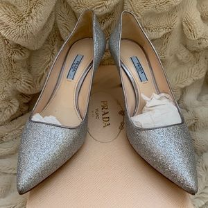 Prada Calzature Donna Glitter heel